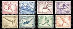 1936 Olympics Souvenir Sheet Singles